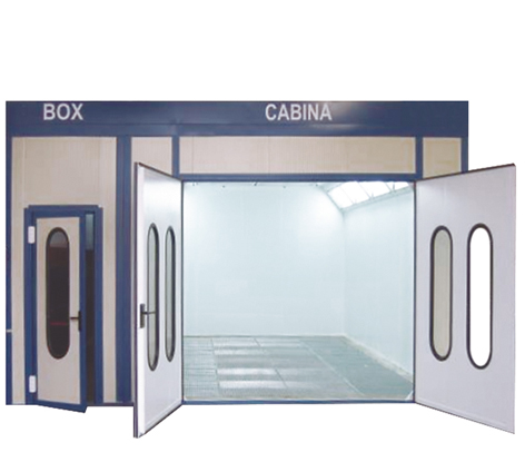 Cabina de pintura con box anexo